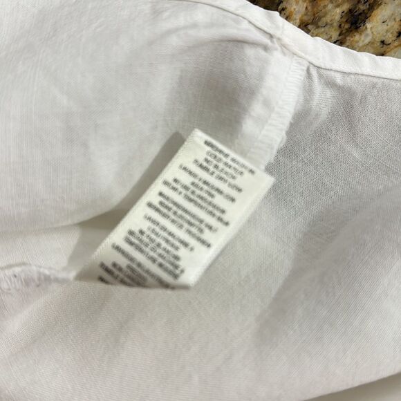 Cloth & Stone White High Low Hem Button Down Shirt Size S - Picture 9 of 12